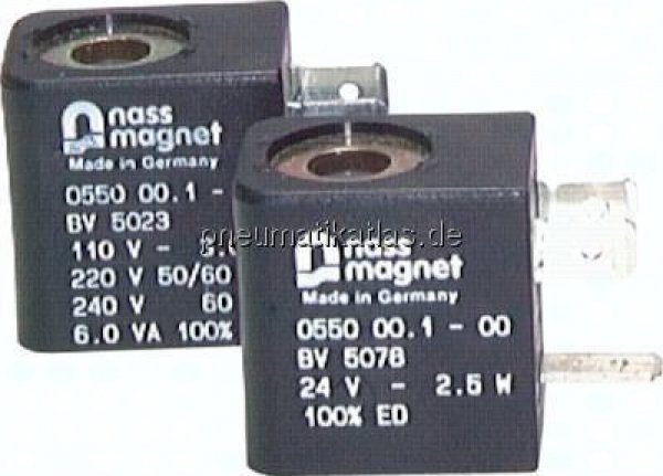 Magnetspule für Magnetventil 230 V AC, Bauf. M, Steckergr.1