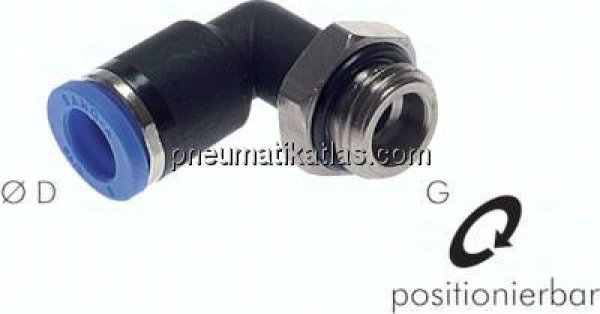 Winkel-Steckanschluss G 3/8"-10mm, IQS-Standard